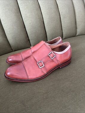 Johnston & Murphy Gibbons Double-Buckle Monk Oxford Shoes